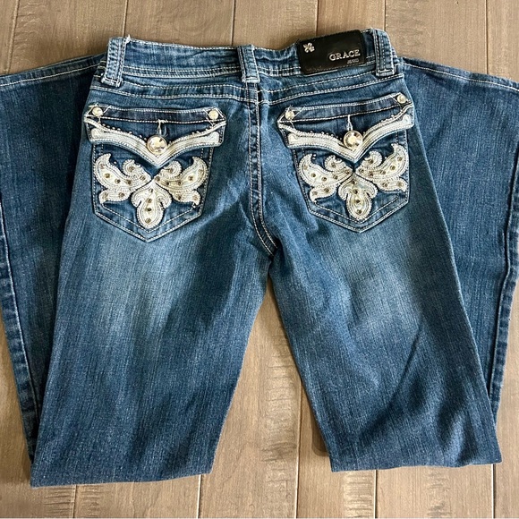 Grace in LA Bootcut Jeans, Size 5/26 - Picture 1 of 9